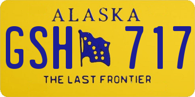 AK license plate GSH717