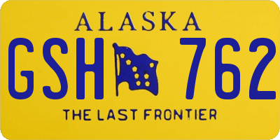 AK license plate GSH762