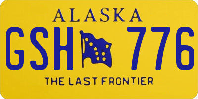 AK license plate GSH776