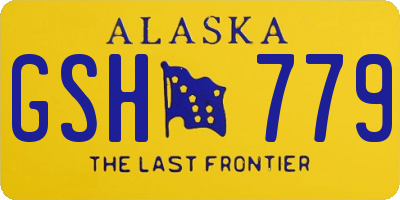 AK license plate GSH779