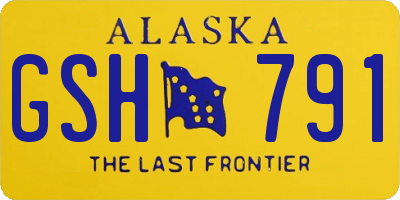 AK license plate GSH791