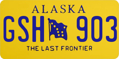 AK license plate GSH903