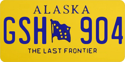 AK license plate GSH904