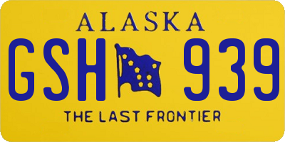 AK license plate GSH939