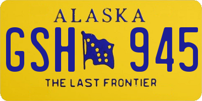 AK license plate GSH945