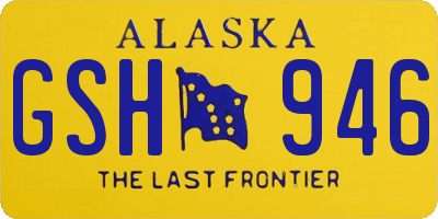 AK license plate GSH946