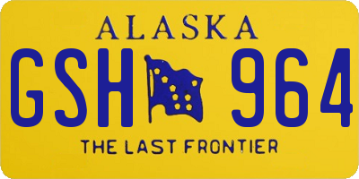 AK license plate GSH964