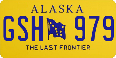 AK license plate GSH979