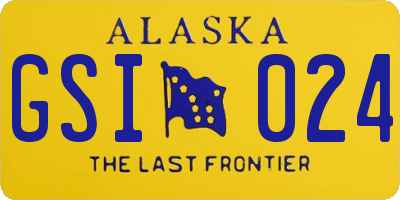 AK license plate GSI024