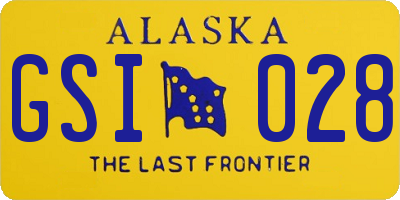 AK license plate GSI028