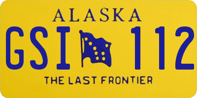 AK license plate GSI112