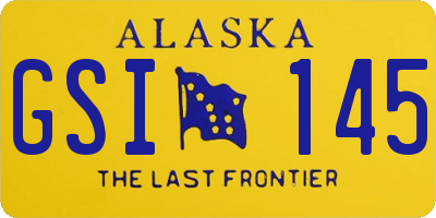 AK license plate GSI145