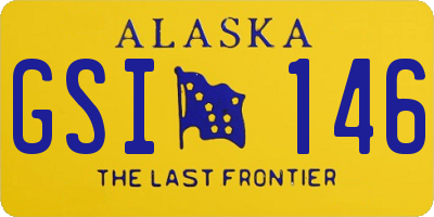 AK license plate GSI146