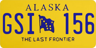 AK license plate GSI156