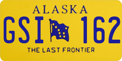 AK license plate GSI162