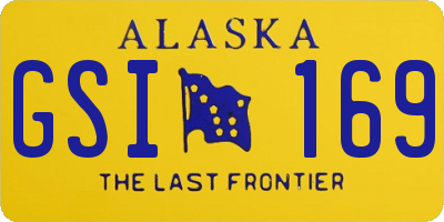 AK license plate GSI169