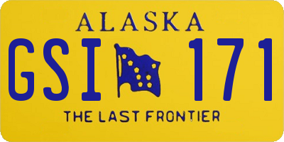 AK license plate GSI171