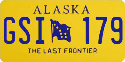 AK license plate GSI179