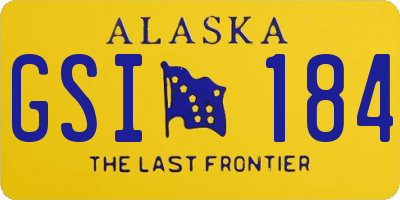 AK license plate GSI184