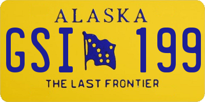 AK license plate GSI199