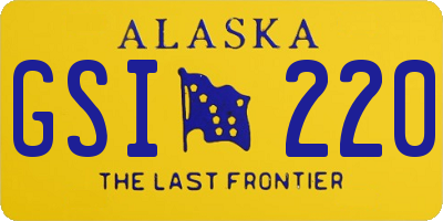 AK license plate GSI220