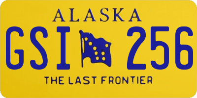 AK license plate GSI256