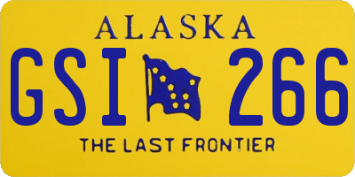 AK license plate GSI266