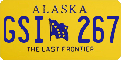 AK license plate GSI267