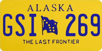 AK license plate GSI269