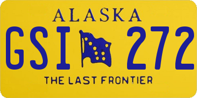 AK license plate GSI272