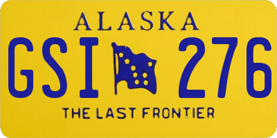 AK license plate GSI276