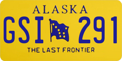 AK license plate GSI291