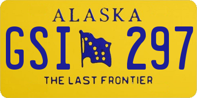 AK license plate GSI297