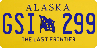 AK license plate GSI299