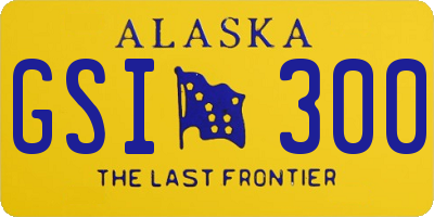 AK license plate GSI300