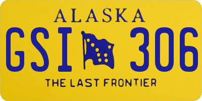 AK license plate GSI306