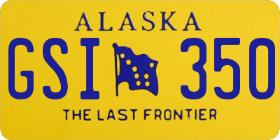 AK license plate GSI350