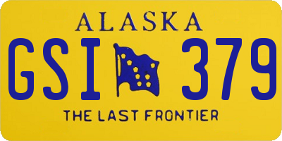 AK license plate GSI379