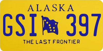 AK license plate GSI397