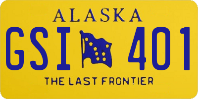 AK license plate GSI401