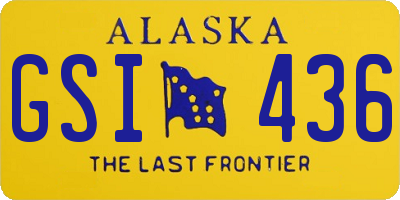 AK license plate GSI436