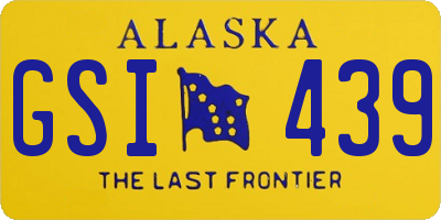 AK license plate GSI439