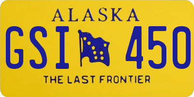 AK license plate GSI450