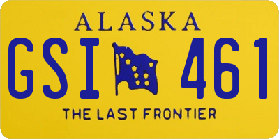 AK license plate GSI461