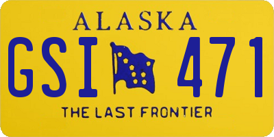 AK license plate GSI471