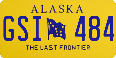 AK license plate GSI484