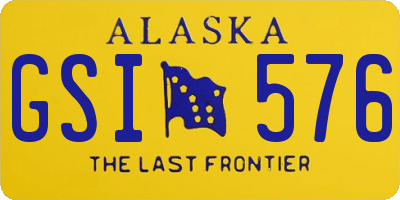 AK license plate GSI576