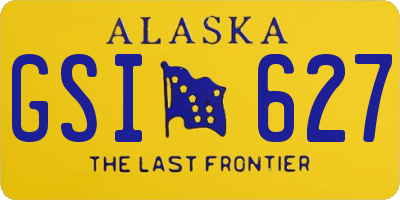 AK license plate GSI627