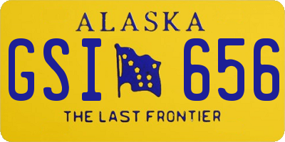 AK license plate GSI656
