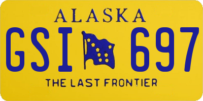 AK license plate GSI697